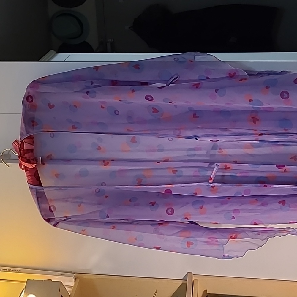 Two delicate pieces of colorful sleepwear